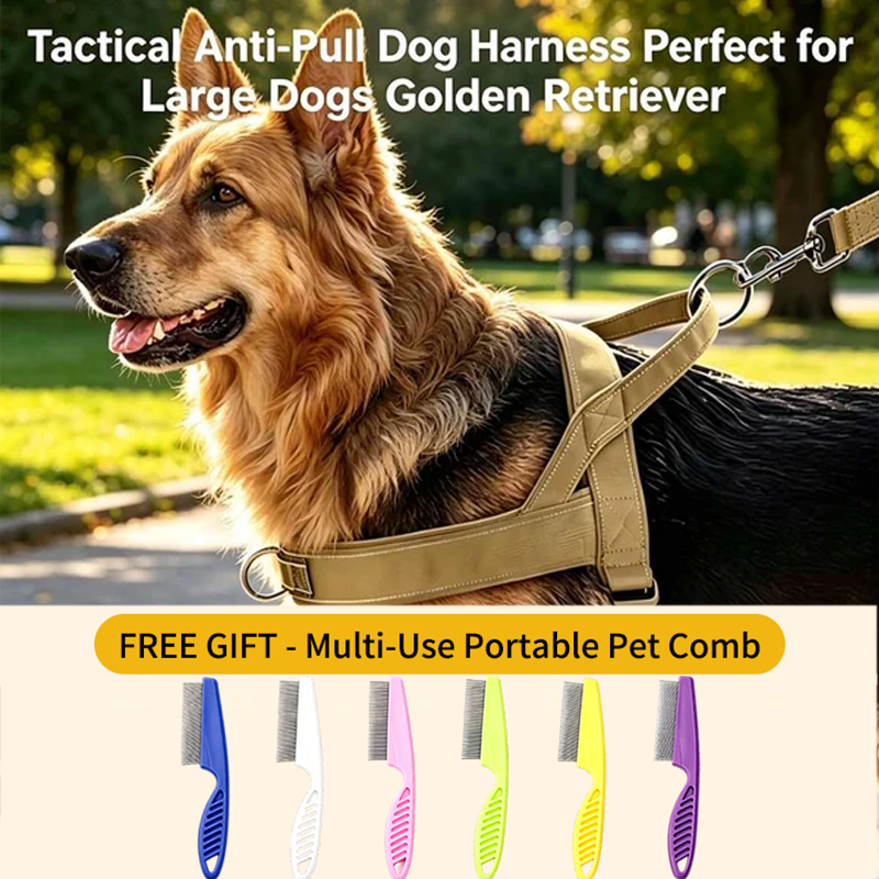 🏆LAST DAY SALE: ONLY ￡9.99!!🎁✨Heavy-Duty Tactical Dog Harness with Handle🐕