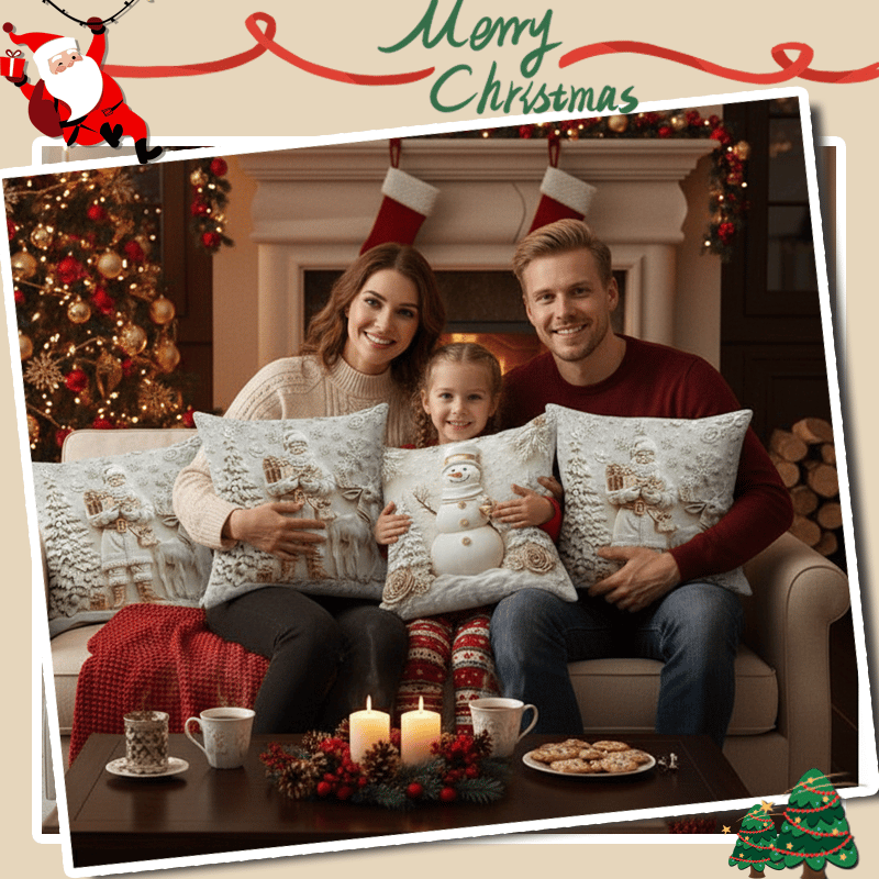 ⏰LAST DAY: $39.99 For 4PCS!!⚡50K  SOLD!?Christmas Themed Cushion Cover