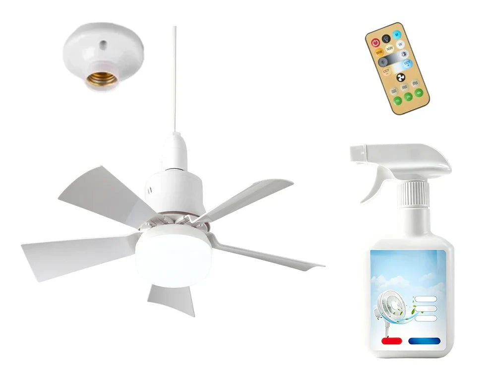 🏆LAST DAY SALE 49% OFF🔥SmartBreez™ 40W LED Ceiling Fan Light – 20.5" Ultra-Quiet with Remote 🎯 | E27 + FREE B22 Adapter 🔌 | For Bedroom 😴, Kitchen 👩‍🍳 & Garage 🛠️ – UK Ready! 🇬🇧