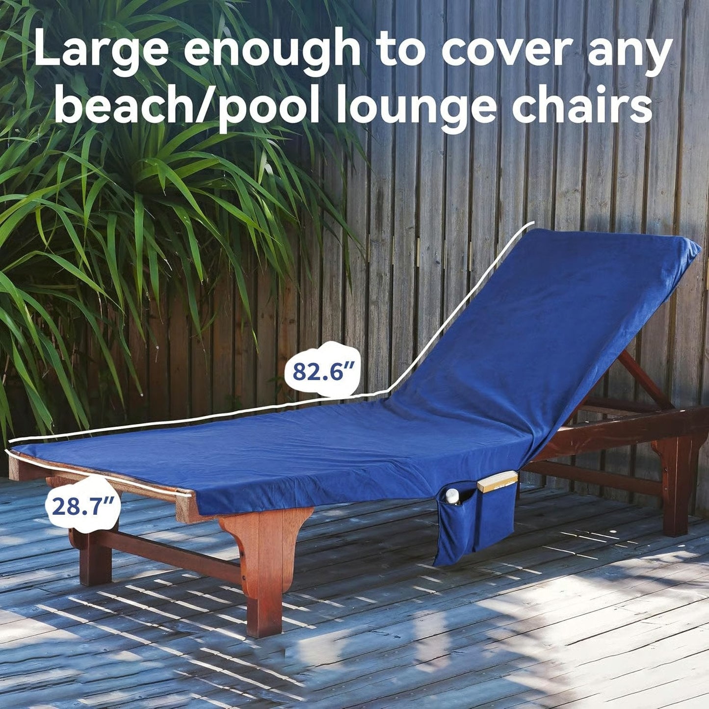 🏖️Summer Special Price - ONLY ￡14.99!!⚡50K+ SOLD!🌞🌊Sun Lounger Towel in Bag with Pockets Storage