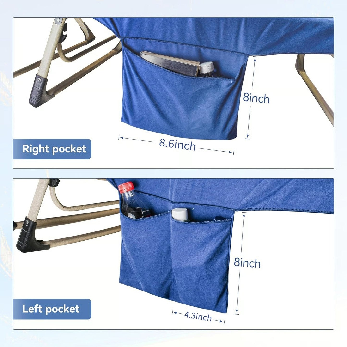 🏖️Summer Special Price - ONLY ￡14.99!!⚡50K+ SOLD!🌞🌊Sun Lounger Towel in Bag with Pockets Storage