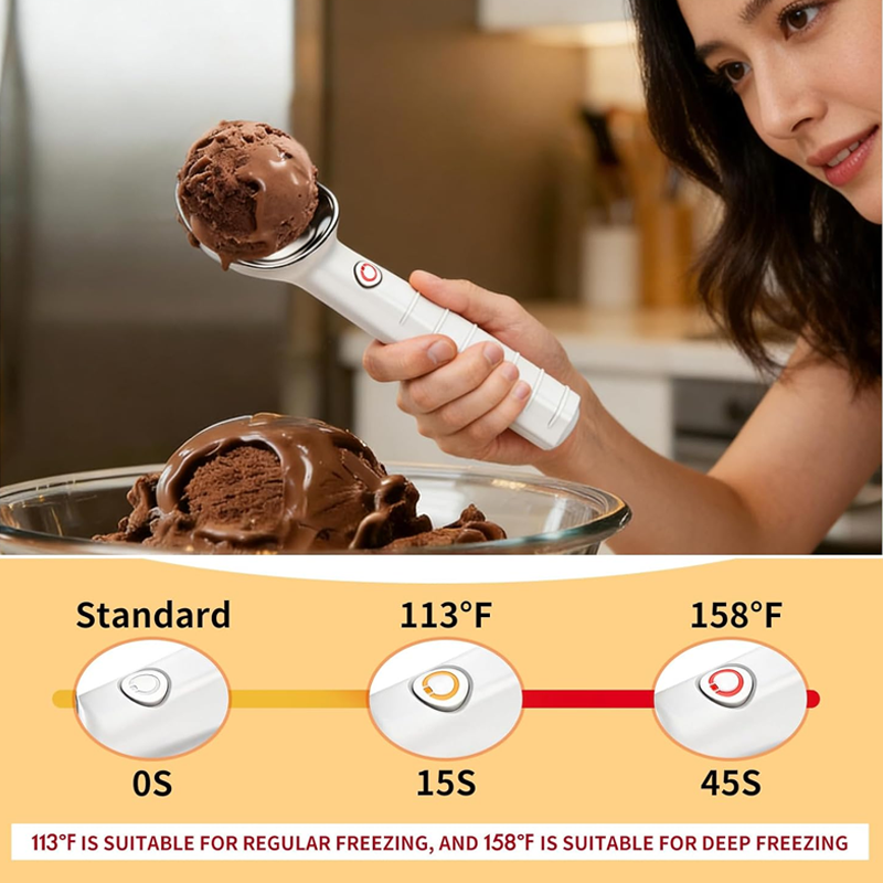 🏖️Summer Hot Sale -Up To 70%OFF!!⚡50K+ SOLD!🍨Electric Self-Melting Ice Cream Spoon