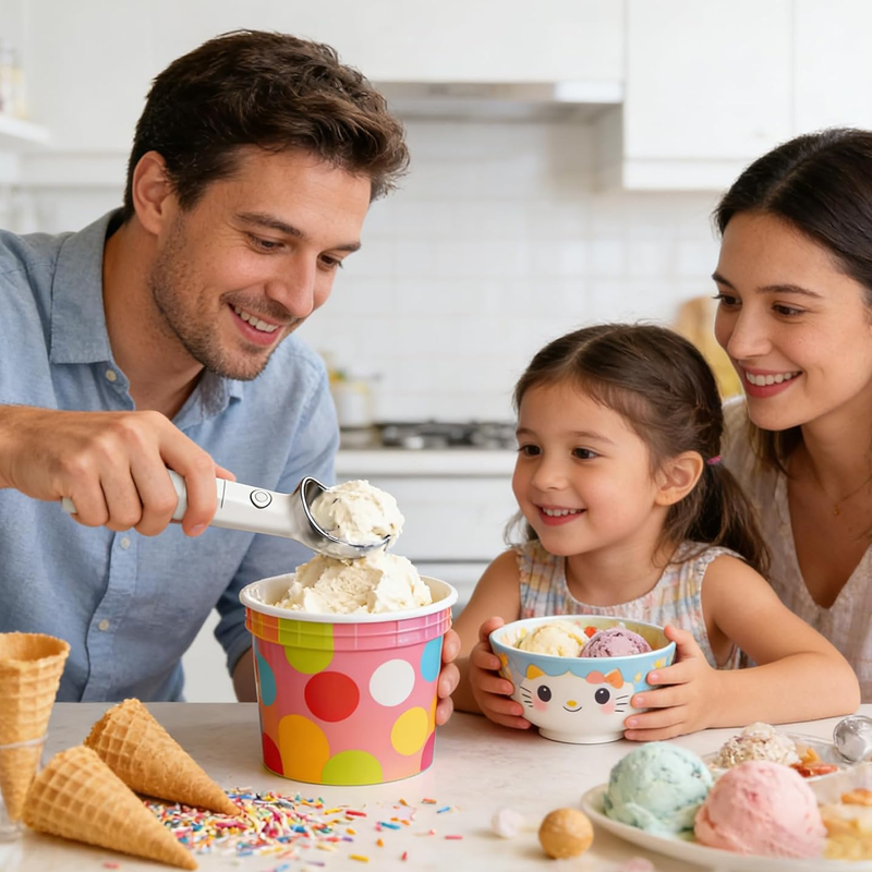 🏖️Summer Hot Sale -Up To 70%OFF!!⚡50K+ SOLD!🍨Electric Self-Melting Ice Cream Spoon