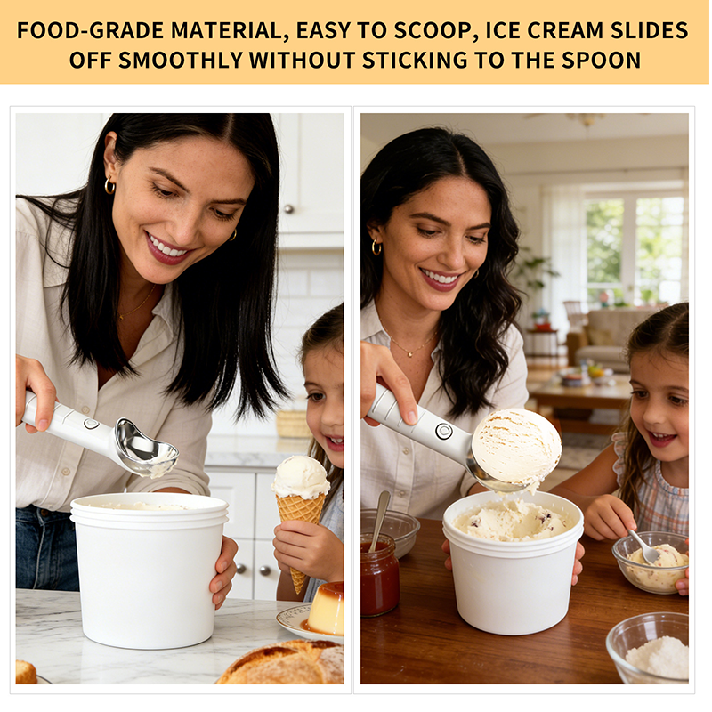 🏖️Summer Hot Sale -Up To 70%OFF!!⚡50K+ SOLD!🍨Electric Self-Melting Ice Cream Spoon