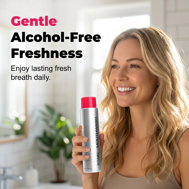 🔥BUY 2 GET 1 FREE✨  Stain‑Removing Whitening Mouthwash – Lifts coffee & tea stains, alcohol‑free🦷💙