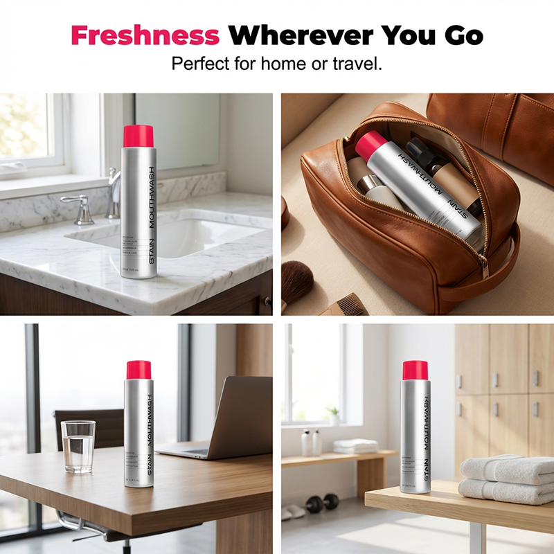 🔥BUY 2 GET 1 FREE✨  Stain‑Removing Whitening Mouthwash – Lifts coffee & tea stains, alcohol‑free🦷💙