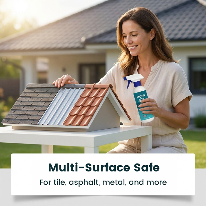 🔥Last Day Promotion - ONLY £7.99!!⚡50K+ SOLD!🏠Multi-Surface Roof Moss & Algae Cleaner Spray